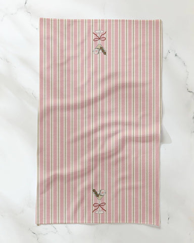 martini stripe tea towel
