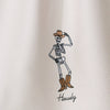 howdy {skeleton} tea towel