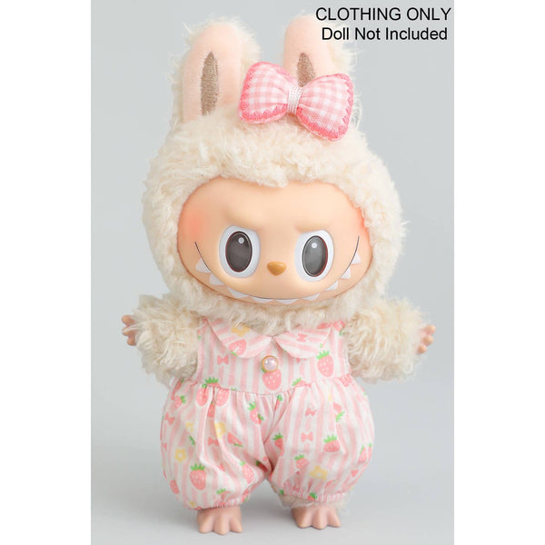 labubu pink strawberry jumpsuit