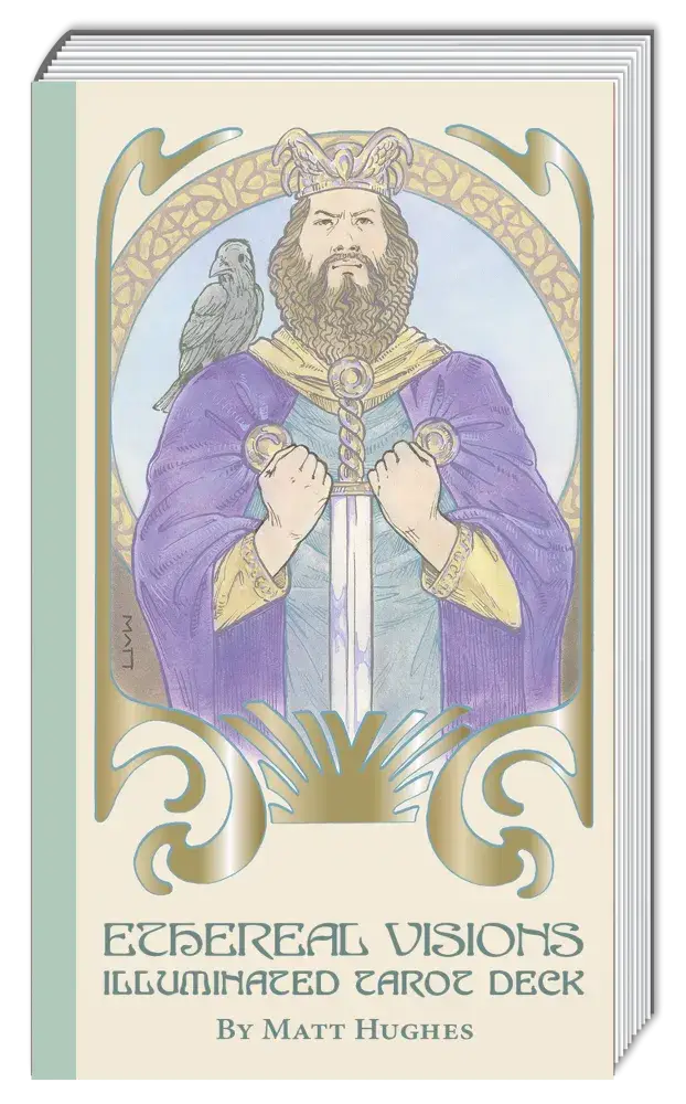 ethereal visions: illuminated tarot deck
