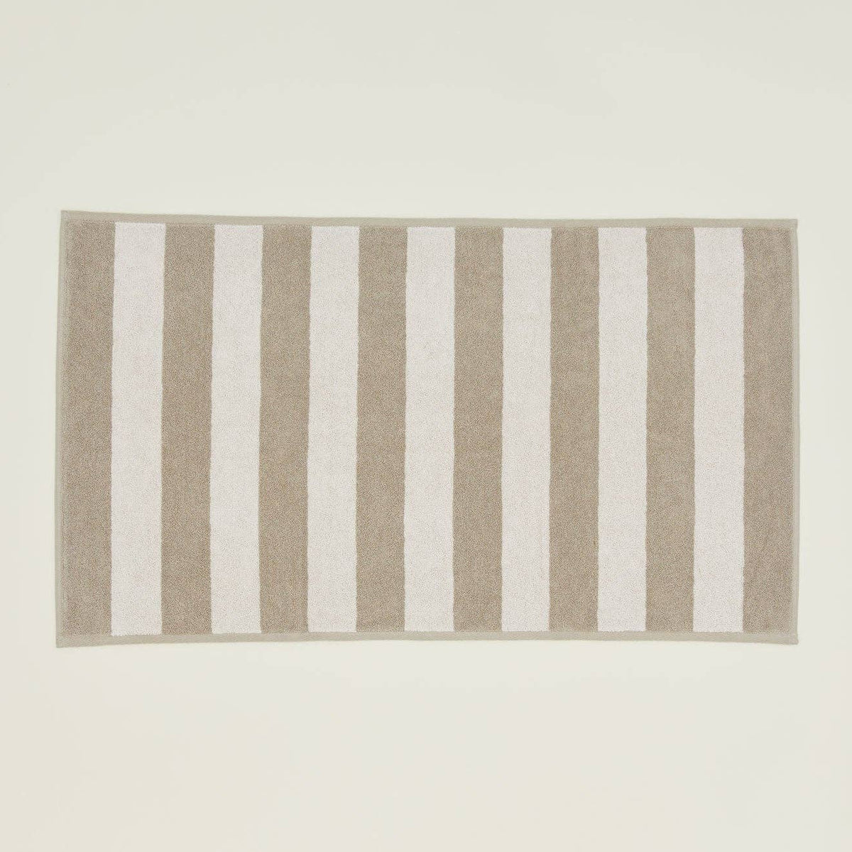 striped {ivory/flax} bath mat
