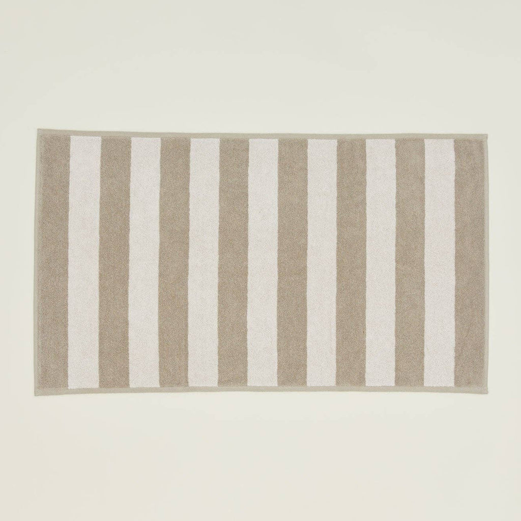 striped {ivory/flax} bath mat