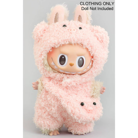 labubu pink pig costume & matching bag