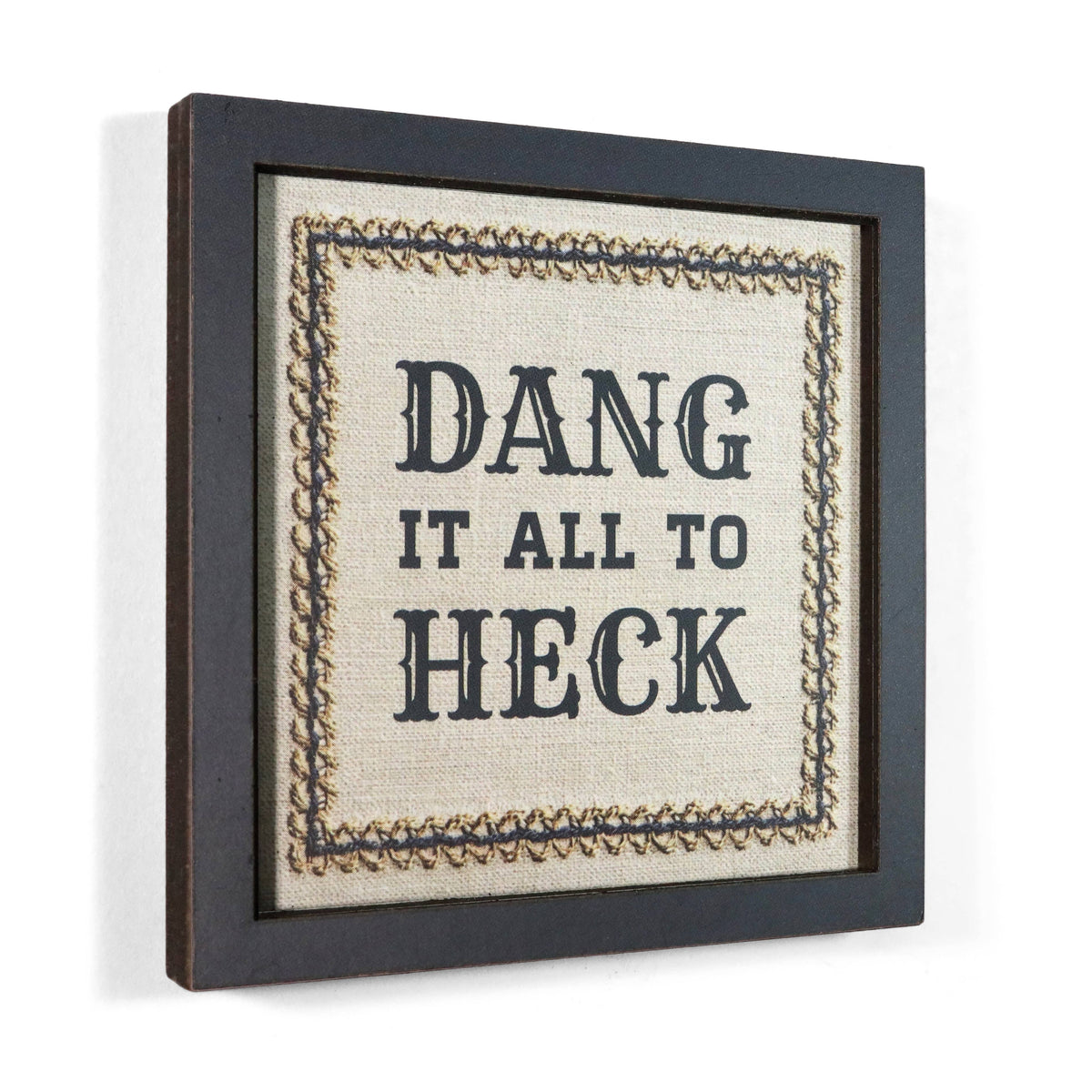 dang it all to heck - funny wooden magnet