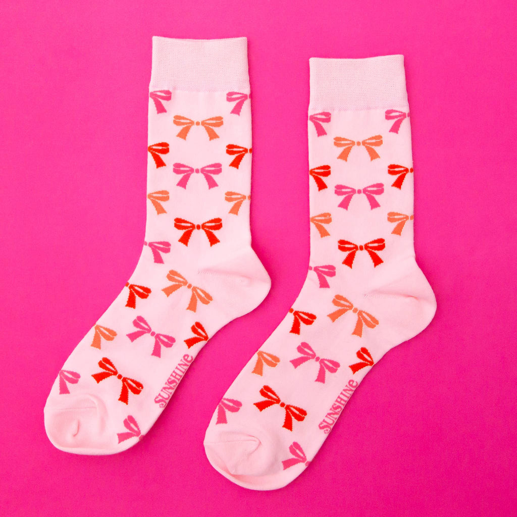 bow crew socks