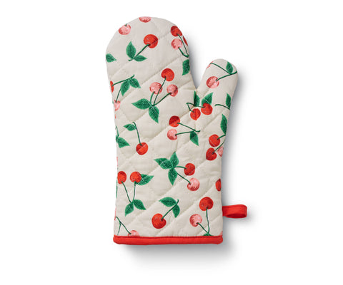 cherries oven mitt