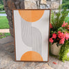 framed crescent artwork