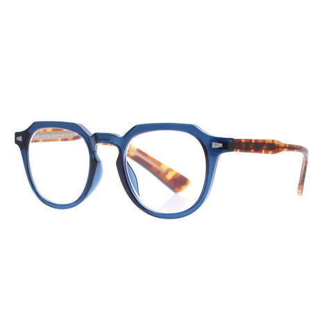 benn {matte navy blue w/ tortoise temple} blue light {readers} eyeglasses