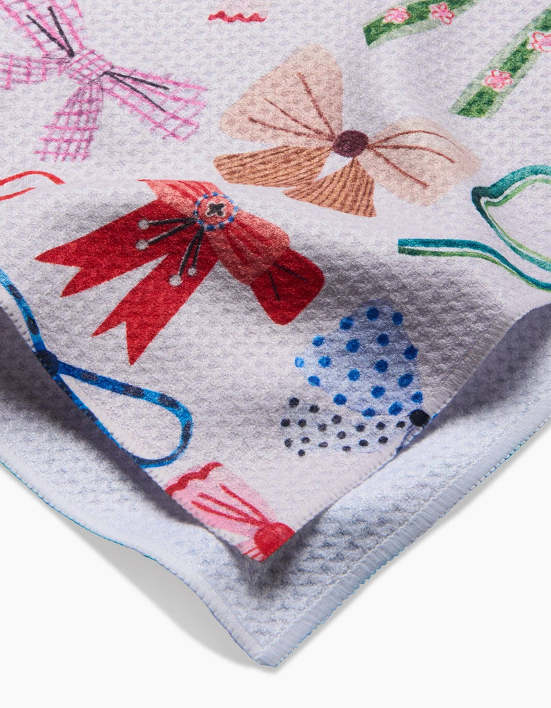 bows tea towel