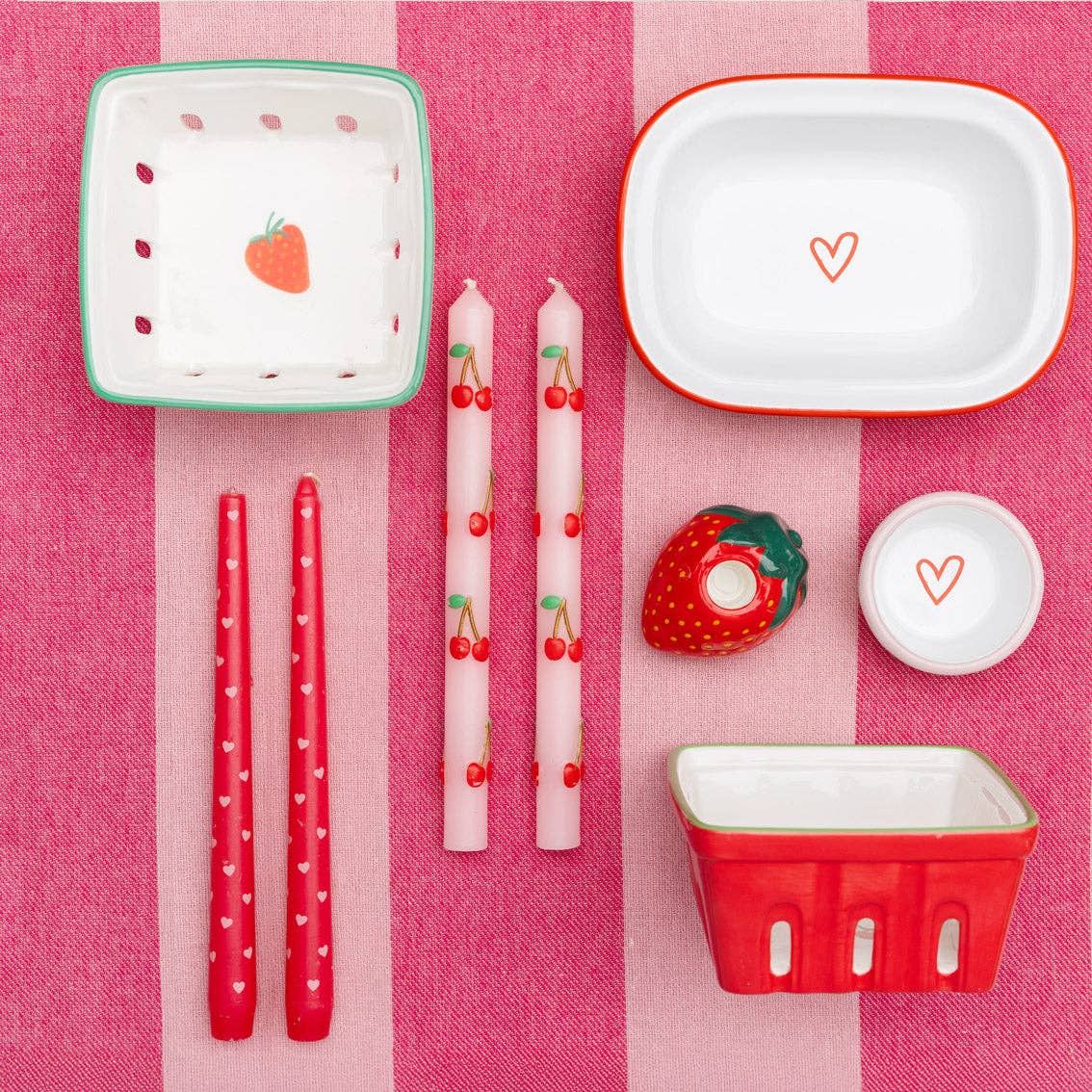 strawberry ceramic punnet