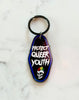 protect queer youth keychain