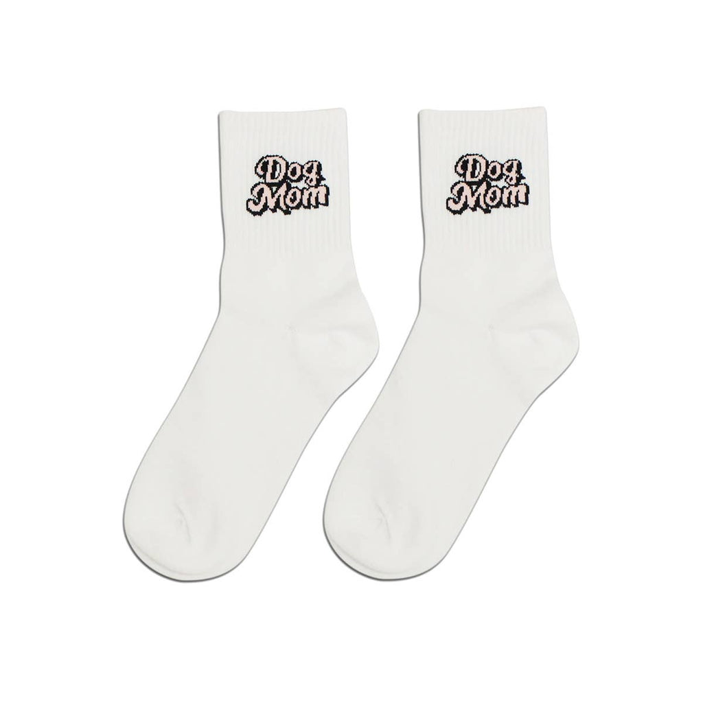 dog mom crew sock