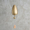 antique brass hanging bell {conical}