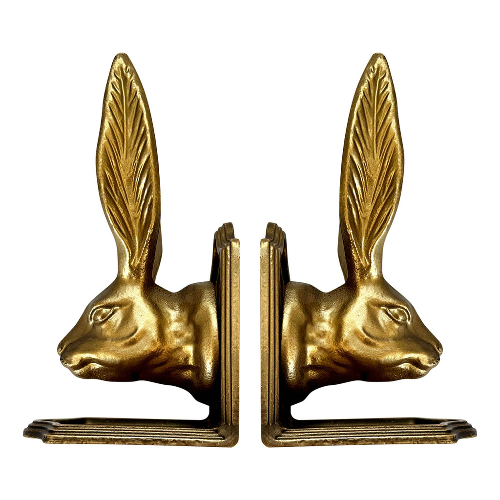 rabbit decorative bookend set