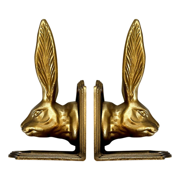 rabbit decorative bookend set