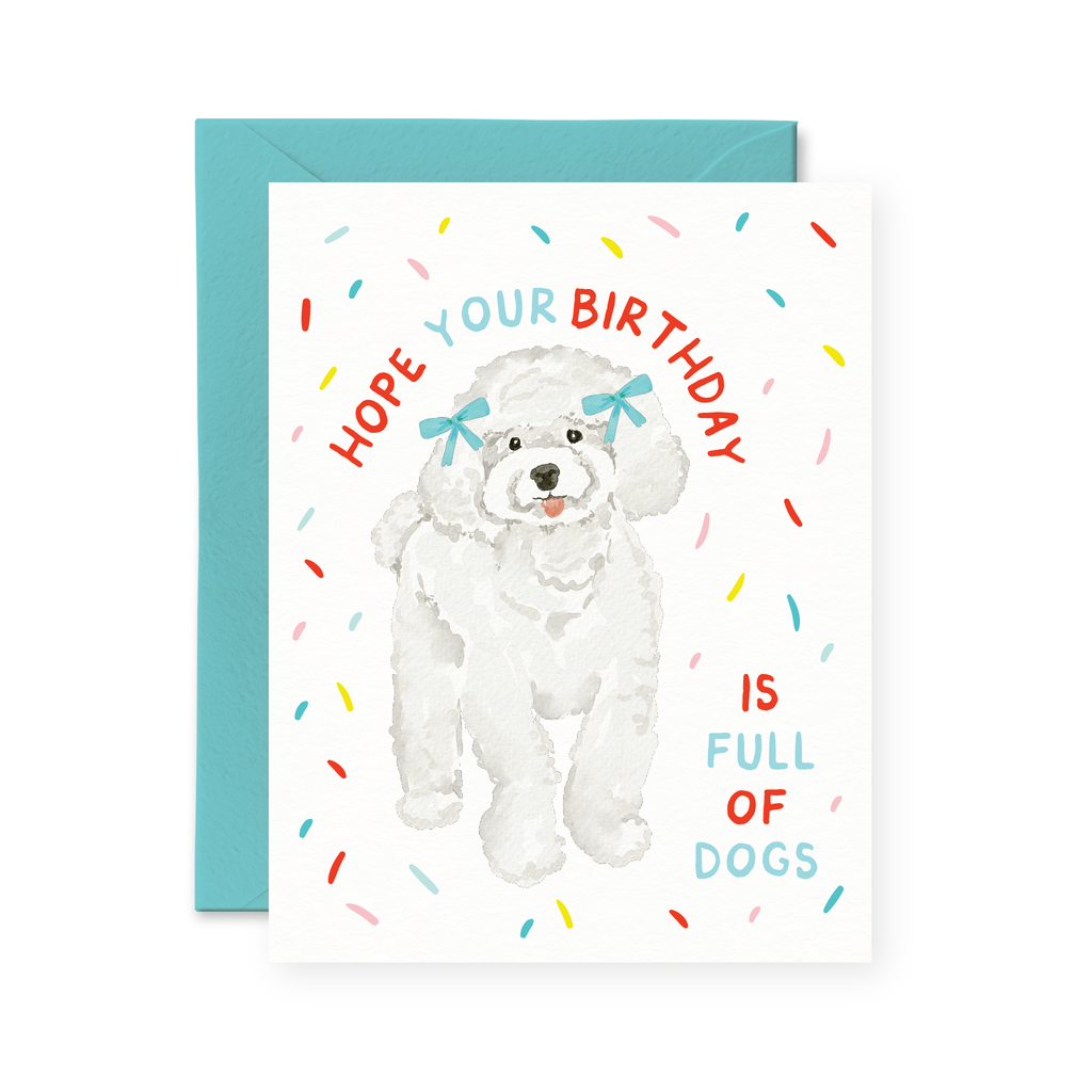 hope your birthday is full of dogs card