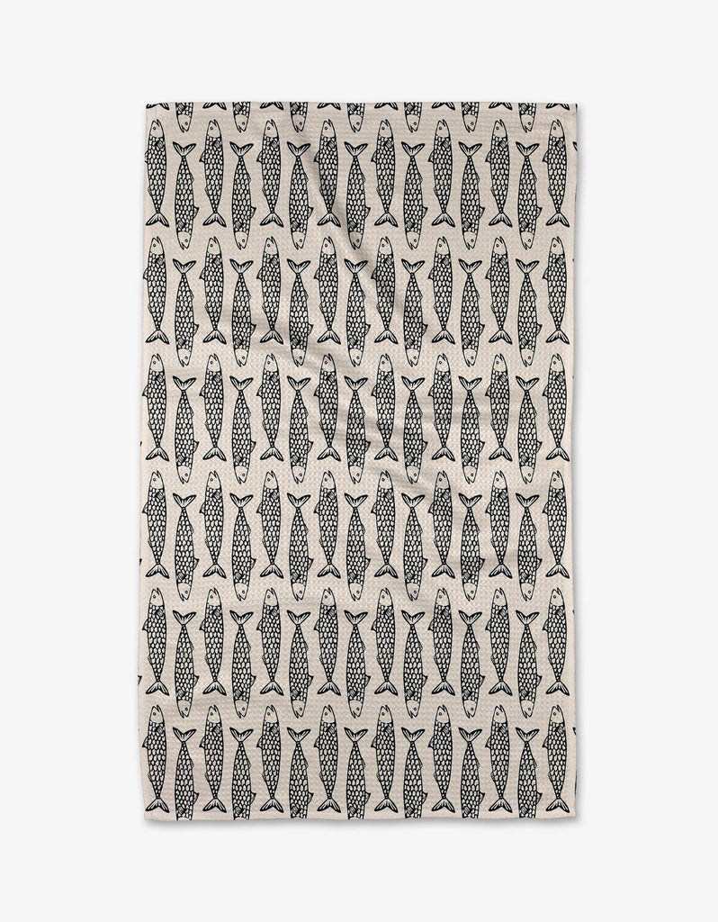 fish friends tea towel