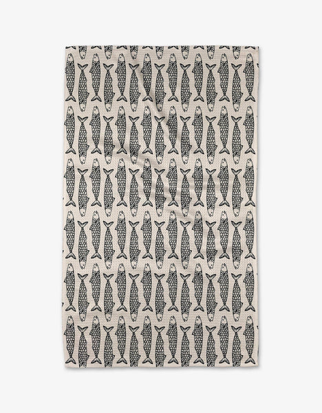 fish friends tea towel