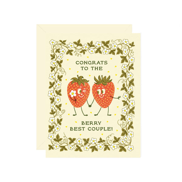 congrats to the berry best couple! card