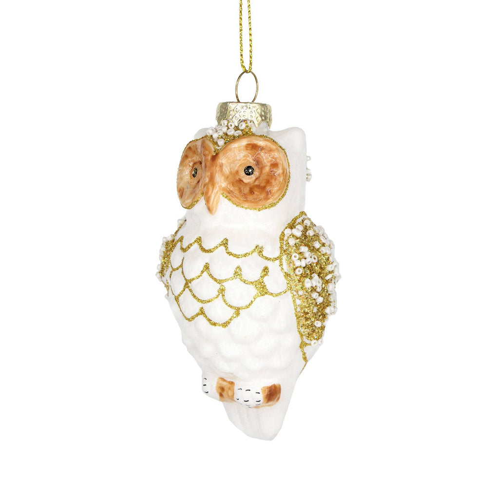 white owl ornament