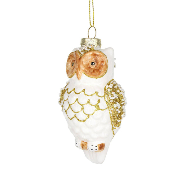 white owl ornament