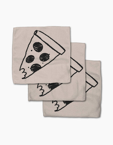 pizza slice dishcloth set