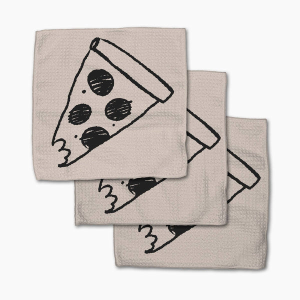 pizza slice dishcloth set