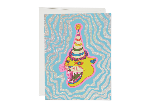 party hat cat card