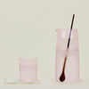 glass {blush} pitcher