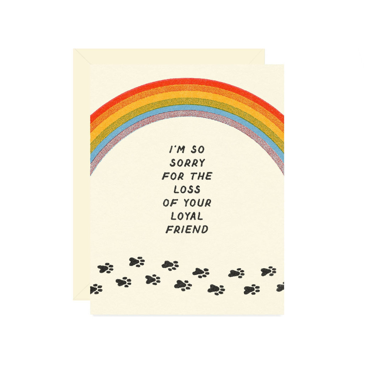 rainbow bridge pet sympathy greeting card