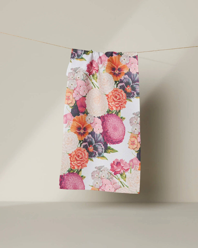 ecstatic blooms bar towel