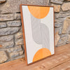 framed crescent artwork