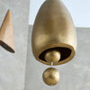 antique brass hanging bell {conical}