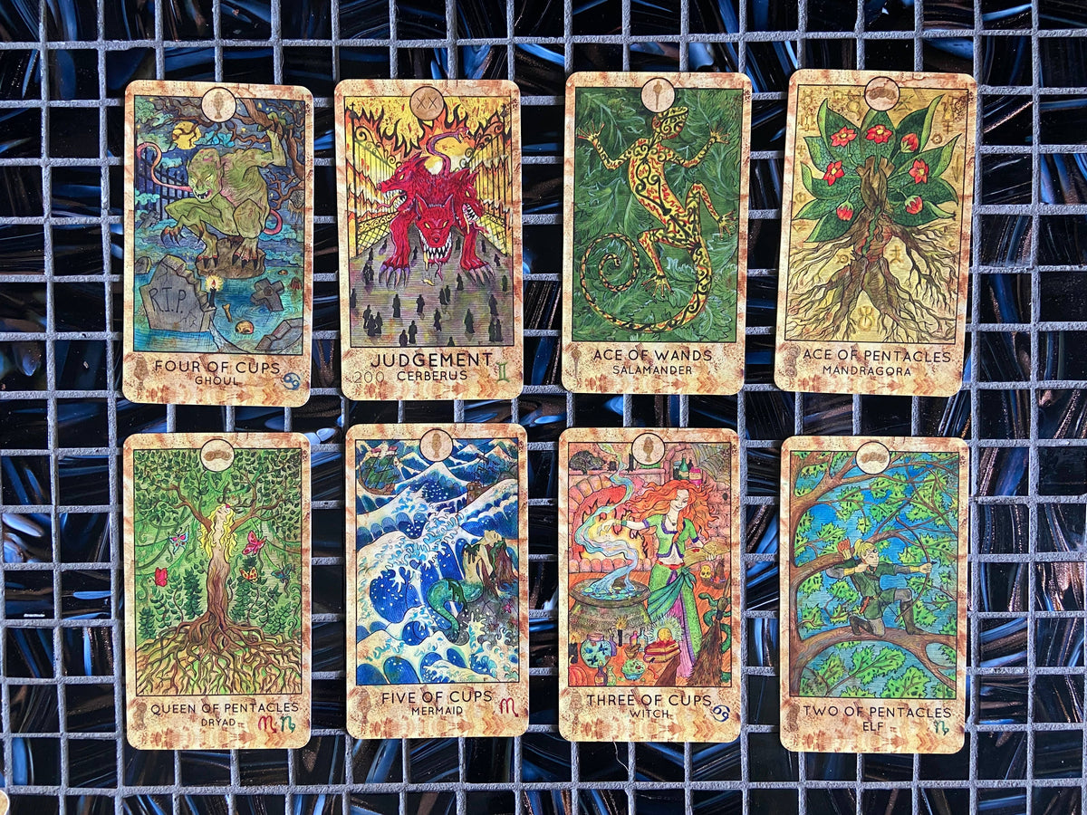 mythic tarot deck & guide {two piece box}