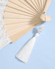 lace bride to be folding fan