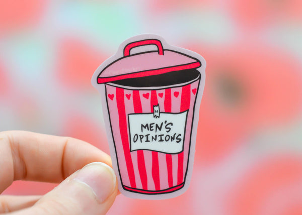 men’s opinions sticker