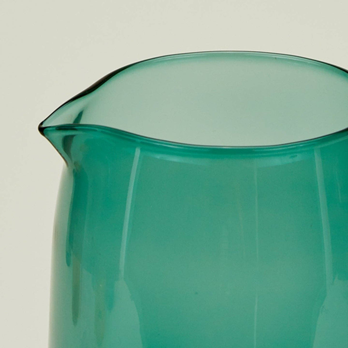 glass {peacock} pitcher
