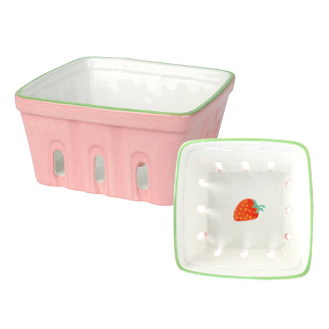 strawberry ceramic punnet
