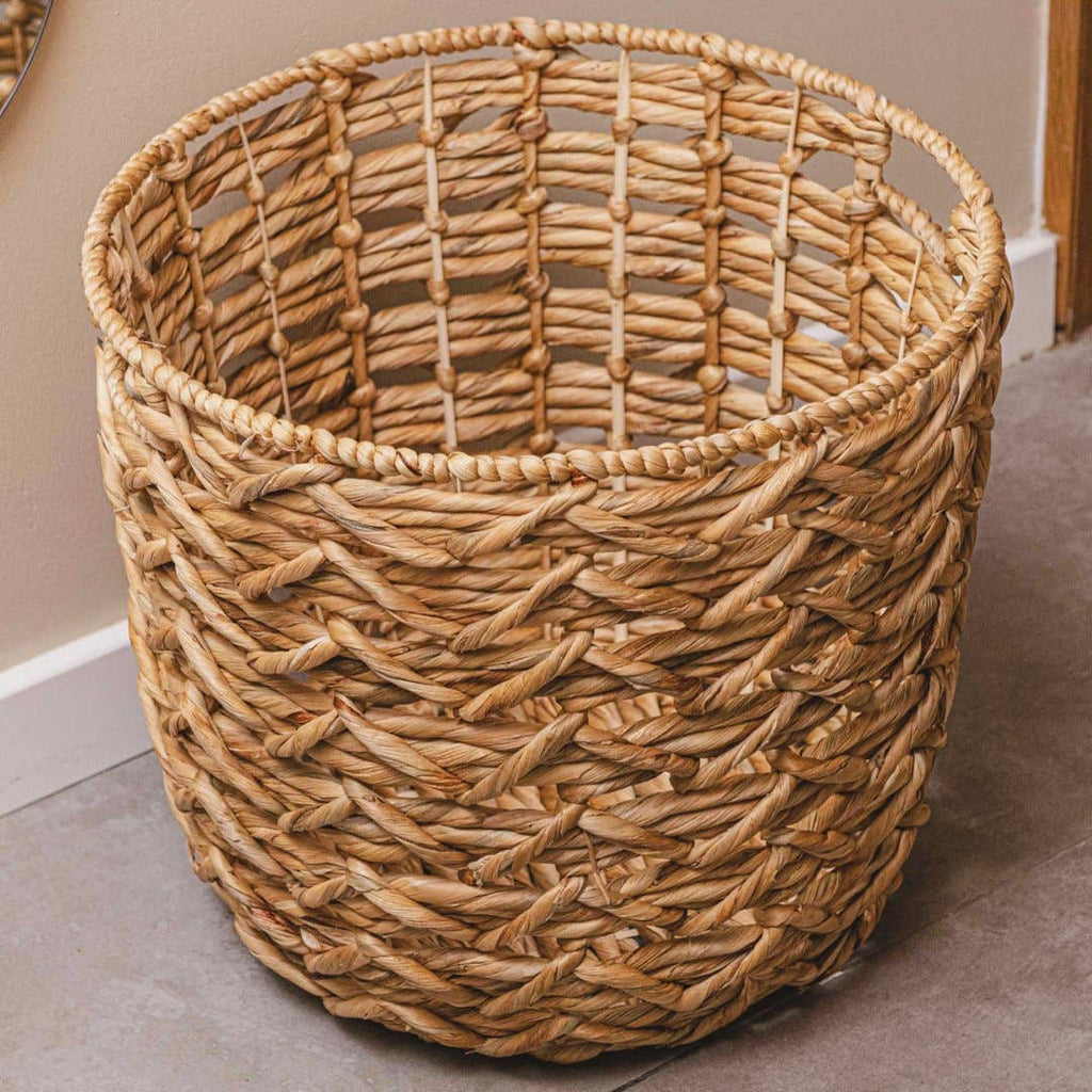 water hyacinth storage basket