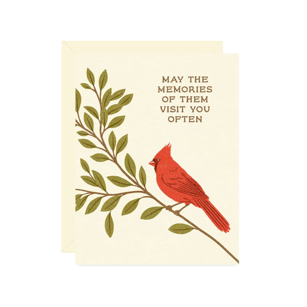 may the memories of them visit you often card