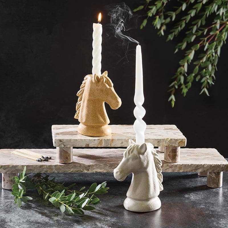 beige marble stand