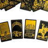 black/gold foil classic tarot deck & guidebook