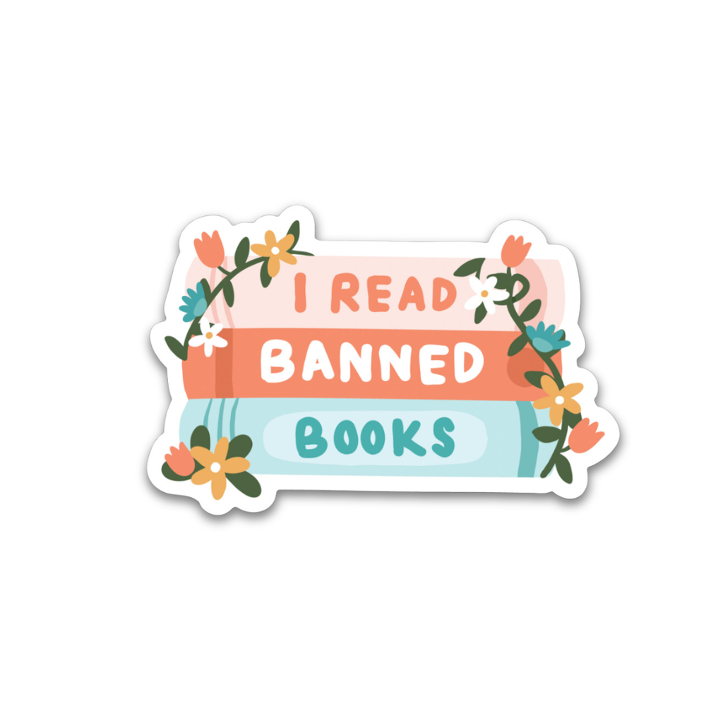 i read banned books sticker