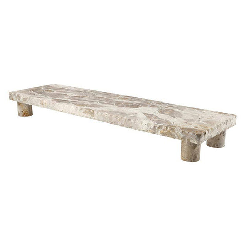 beige stand - large: marble { 21 L x 6 W x 2.5 H}