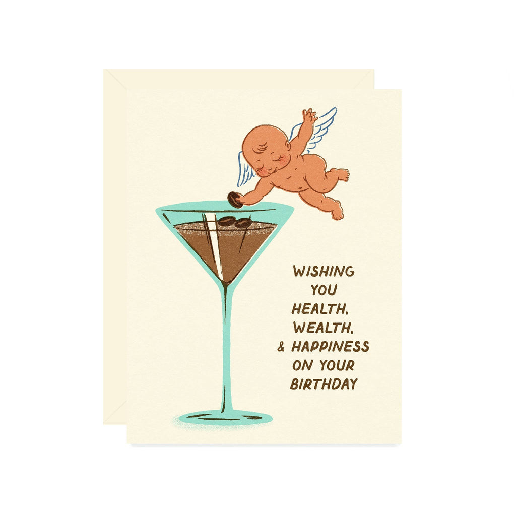 wishing you health, wealth, & happiness card