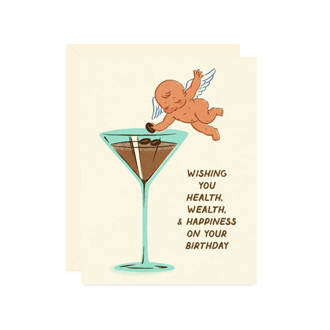 wishing you health, wealth, & happiness card