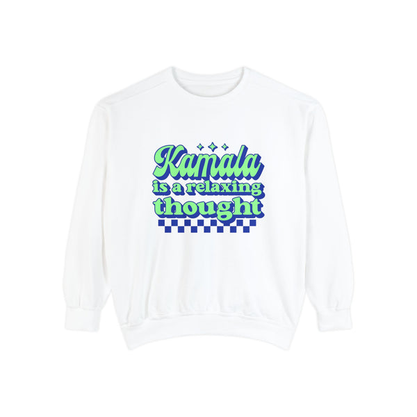 kamala is a relaxing thought crewneck