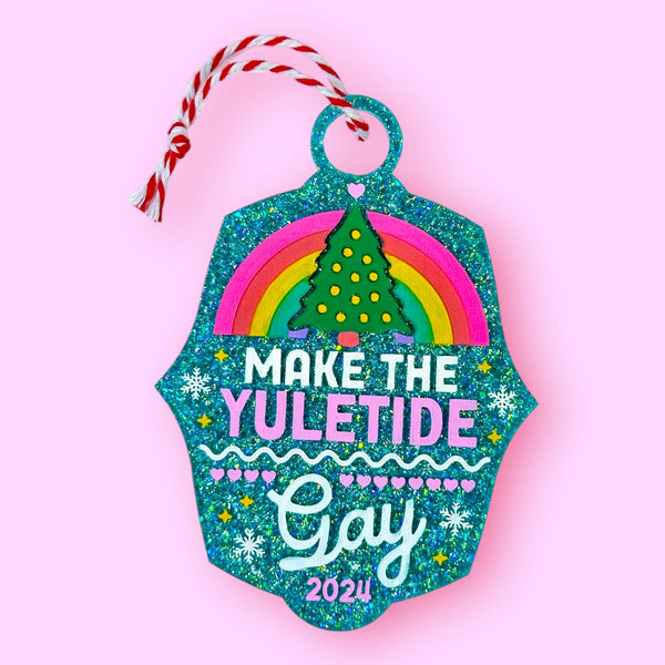 make the yuletide gay ornament