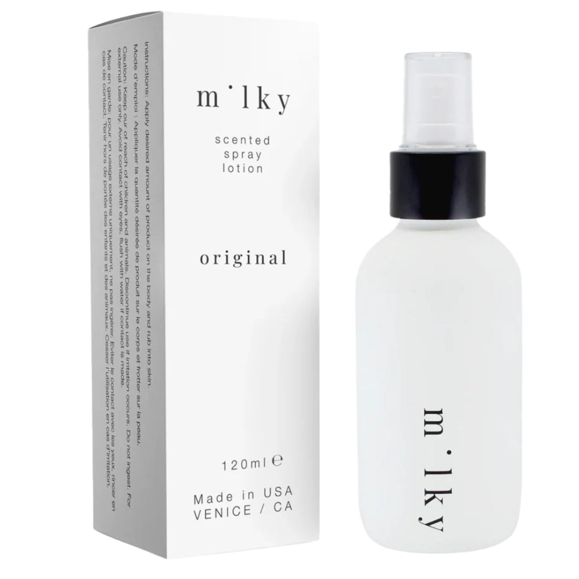 milky {by riddle} scented spray lotion