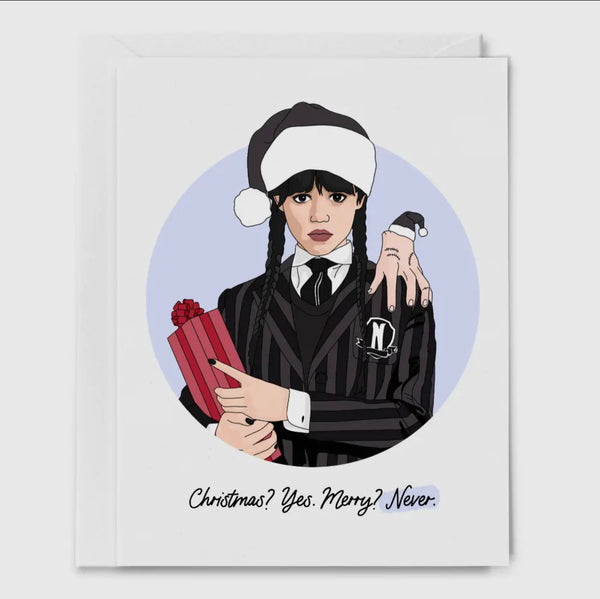 christmas? yes. merry? never card